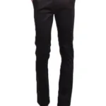 Black Regular Fit Casual Trouser