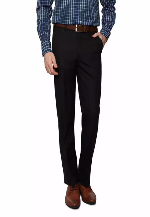 Black Regular Fit Formal Trouser
