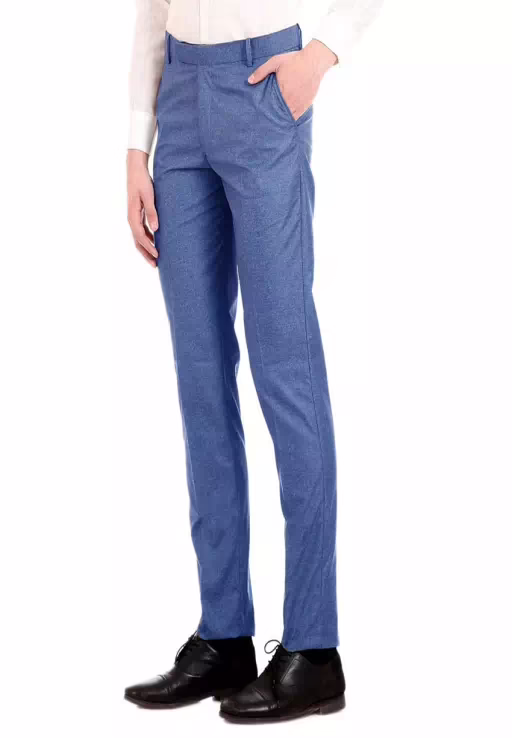 Regular Fit Formal Flat Trousers Pack Of 2 - Image 3