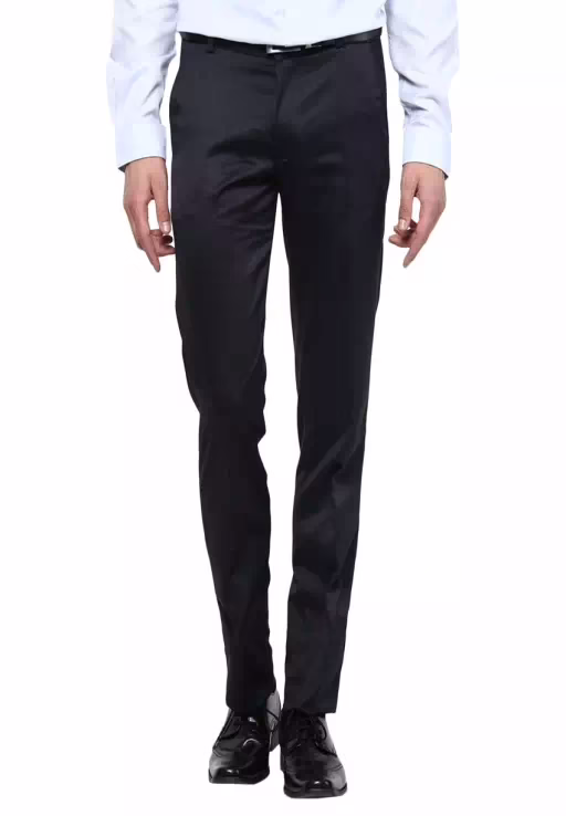 Slim Fit Blue Formal Trousers