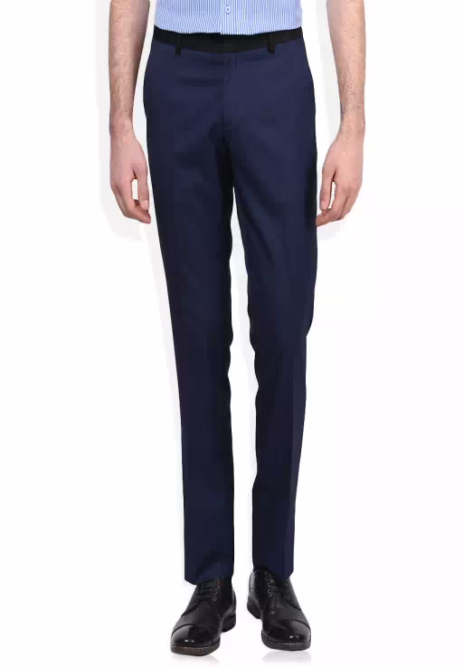 Seasons Blue Regular Fit Trouser