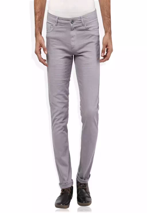 Seasons Grey Regular Fit Trouser