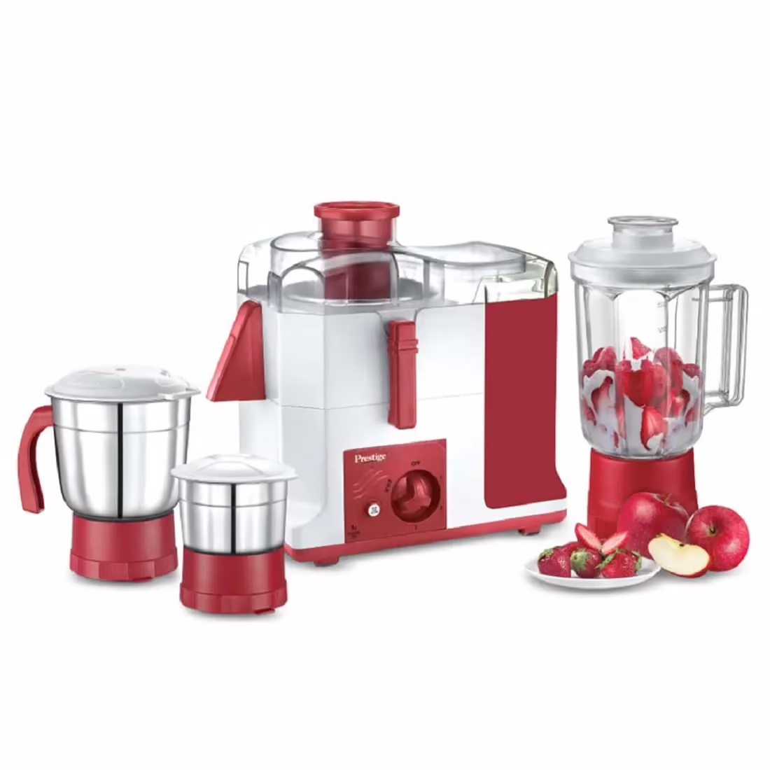 Prestige 41118 platina jmg 550 Juicer Mixer Grinder (3 Jars, Multicolor)