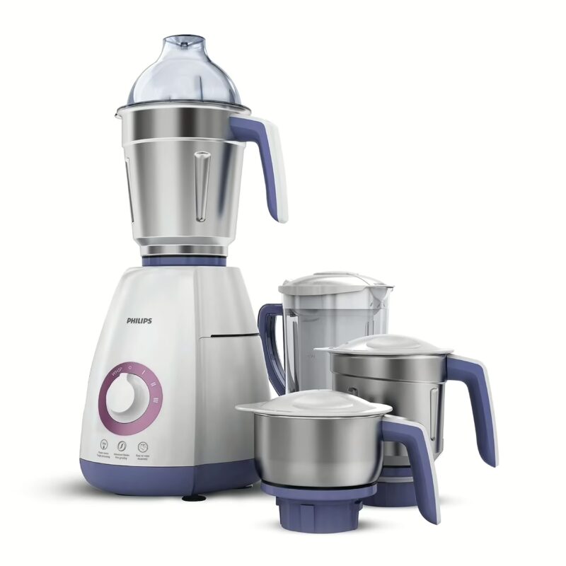 Philips HL7701 New 750 W Juicer Mixer Grinder (4 Jars, White)