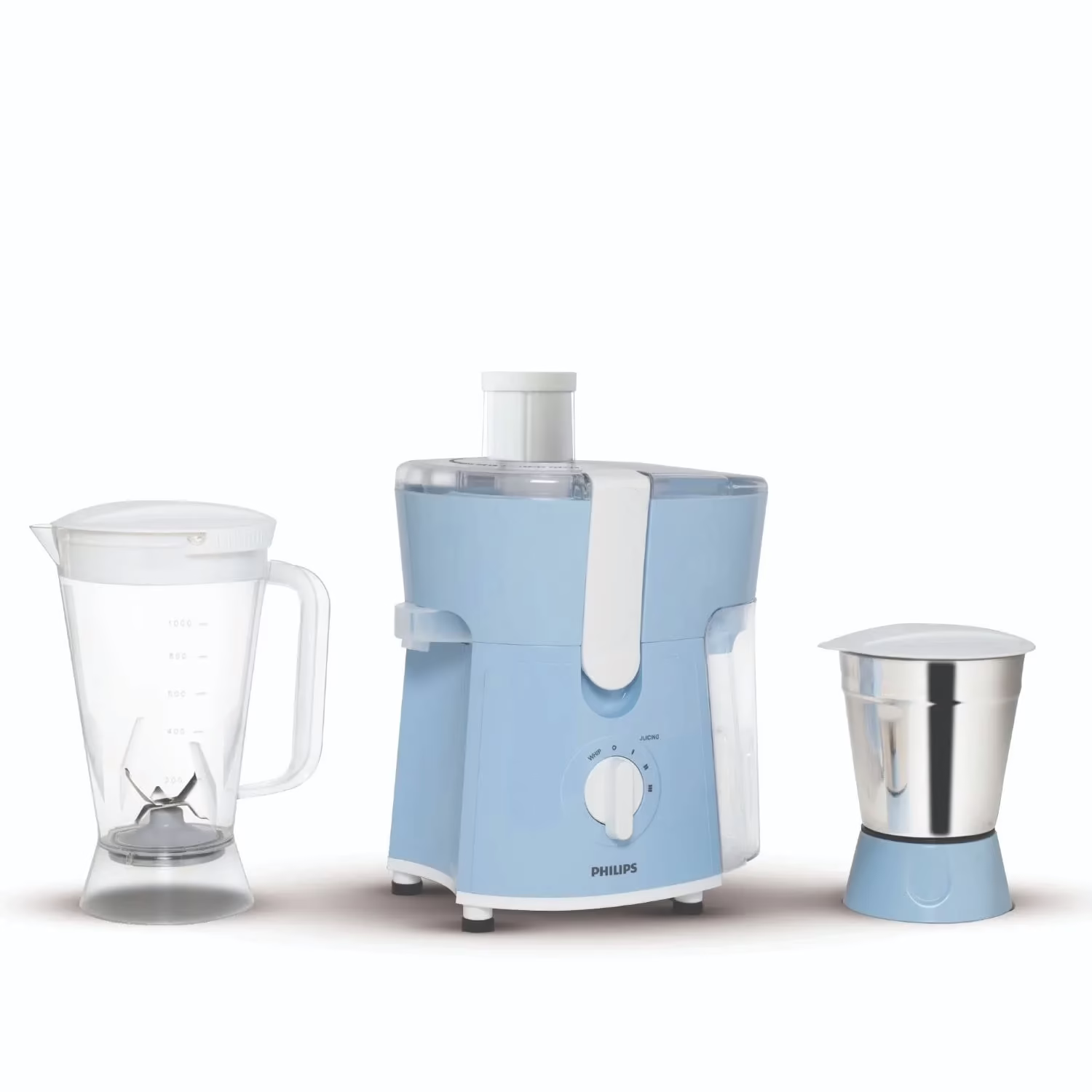 Philips HL 7575/00 / hl7575/01 Daily Collection 600 W Juicer Mixer Grinder (2 Jars, Blue)