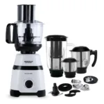 Maharaja Whiteline Kitchen Pro MX-266 800 Mixer Grinder (4 Jars, White, Black)