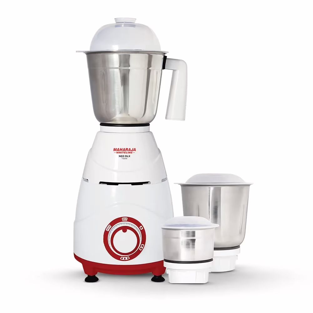 Maharaja Whiteline Neo DLX MX-249 750 W Mixer Grinder (3 Jars, Multicolor)