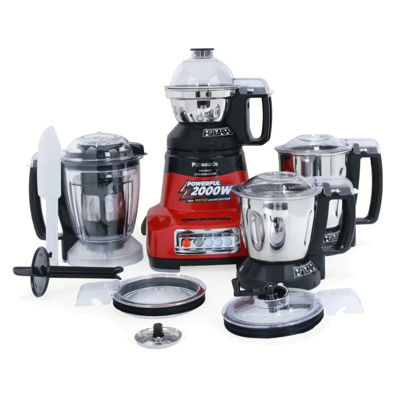 Panasonic MONSTER MX-AE 475 750 Juicer Mixer Grinder | 750 Juicer Mixer Grinder (4 Jars, Red)