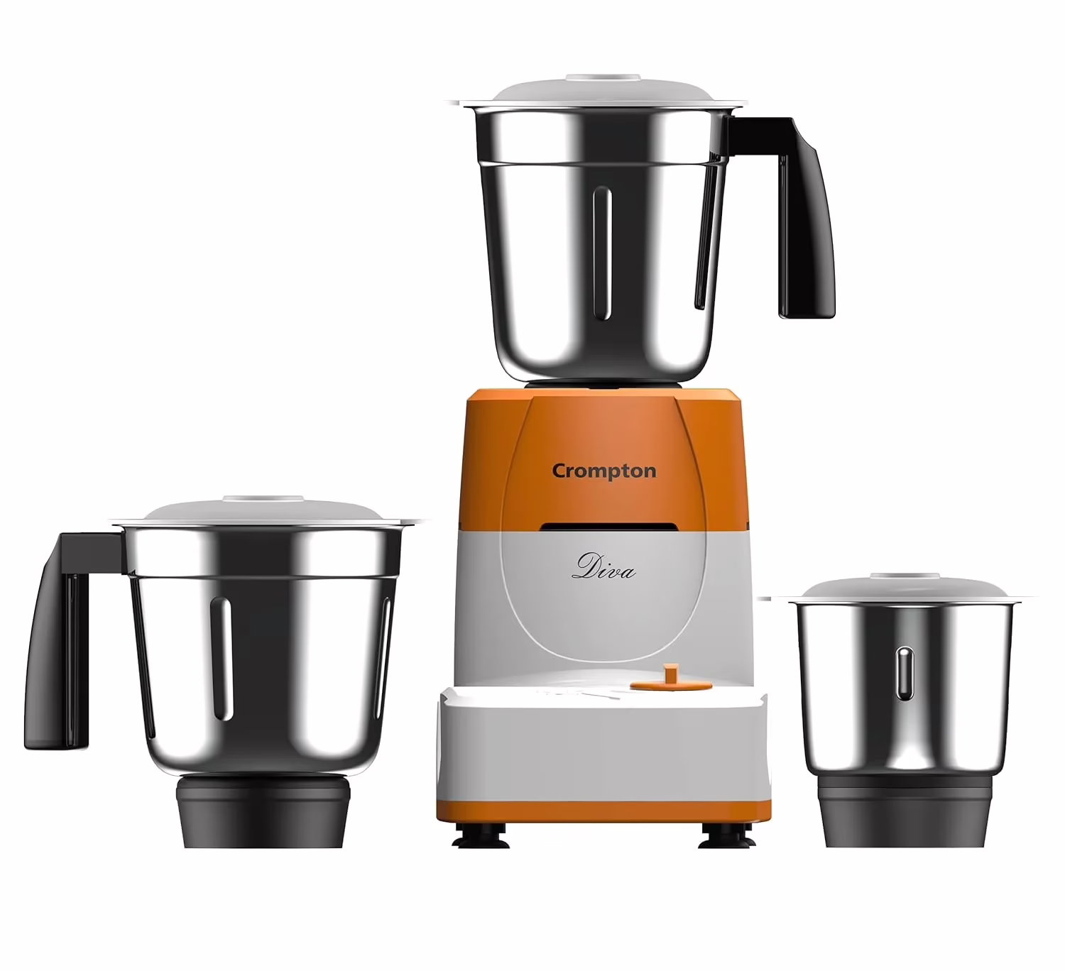 Crompton DIVA MIXER DS51 500 Mixer Grinder (3 Jars, ORANGE-WHITE)