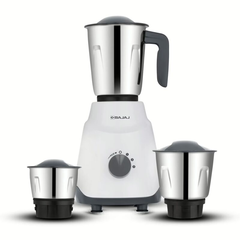 Bajaj 410579 3 500 W Juicer Mixer Grinder (3 Jars, white/grey)