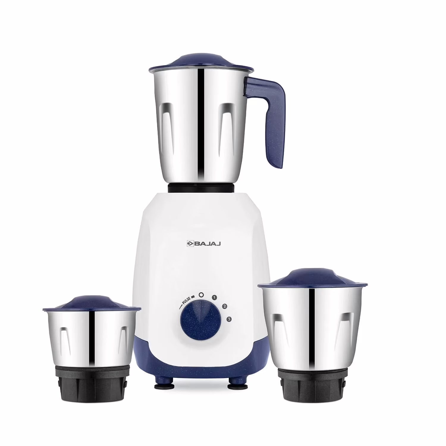 Bajaj Ninja Series Grace 500W Midnight Blue ( 410577 ) 500 Mixer Grinder (3 Jars, Blue)