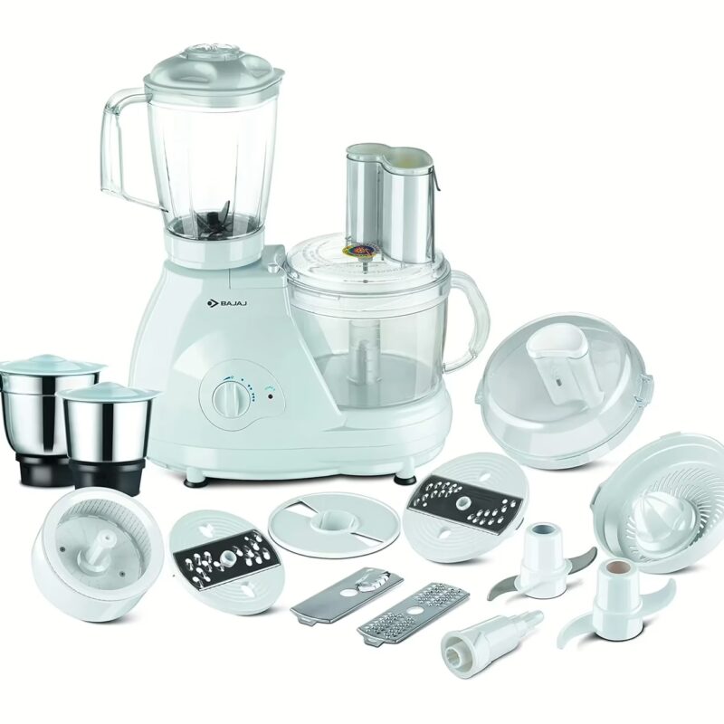 Bajaj FX 11 Food Factory 600 Juicer Mixer Grinder (2 Jars, White)