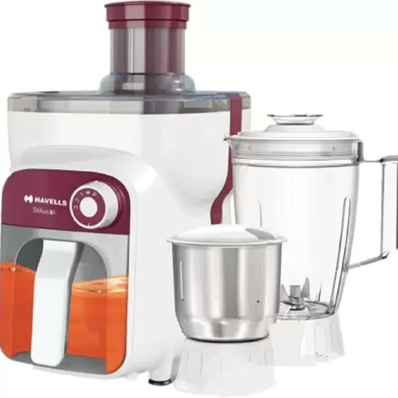 Havells Stilus XL 500 Juicer Mixer Grinder (4 Jars, Burgundy)