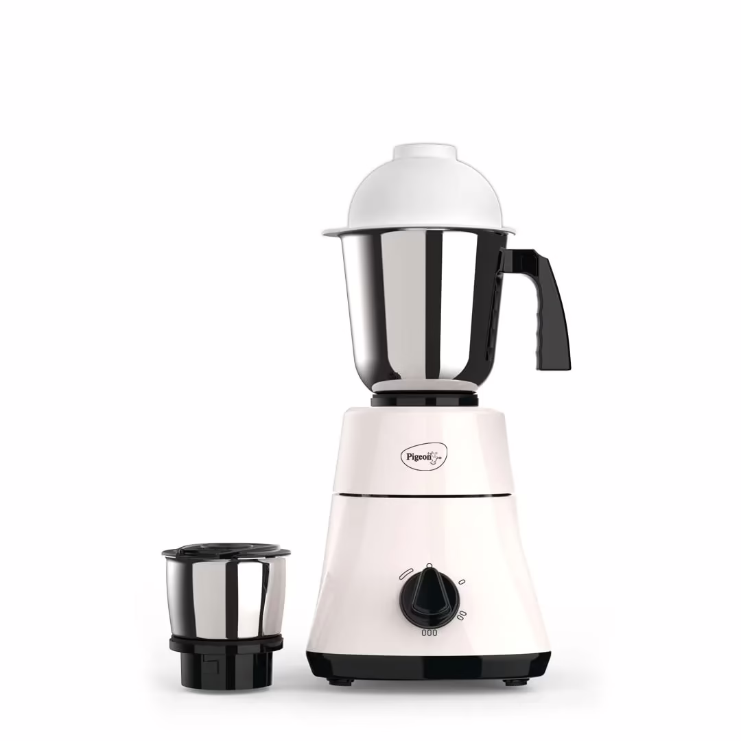 Pigeon 12995 Classic Lite 550 Juicer Mixer Grinder (2 Jars, Ivory)