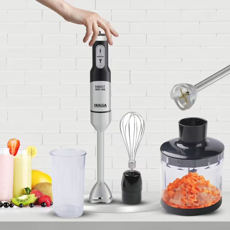 Inalsa by Inalsa Robot Inox 1500 1500 W Hand Blender??(Black|Silver)