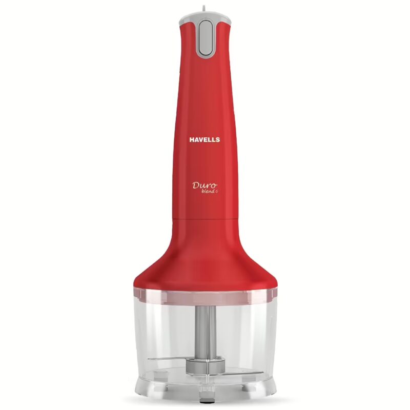 Havells duro blend s with chopper 300 W Chopper, Hand Blender (Red)