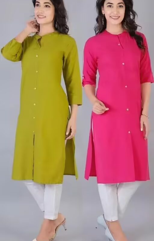 Multi Cotton Slub Kurti For Women Combo Pack