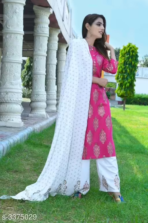 Jivika Trendy Pink Designer Women's Kurta Sets