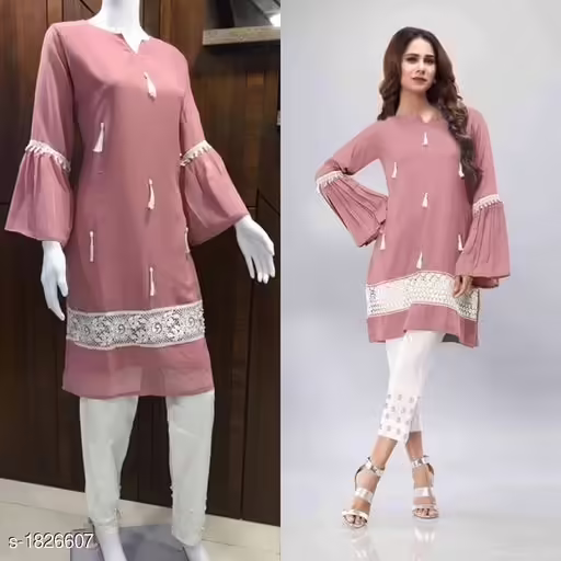 Stylish Designer Georgette Womens Kurta Sets