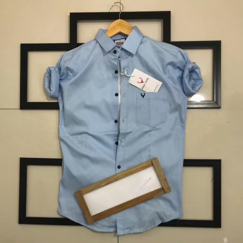 Seasons Men Blue Normal Fit Full Sleeves Shirt