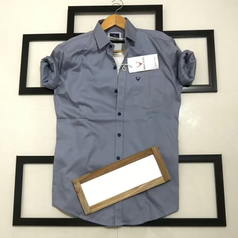 Seasons Men Blue Normal Fit Full Sleeves Shirt