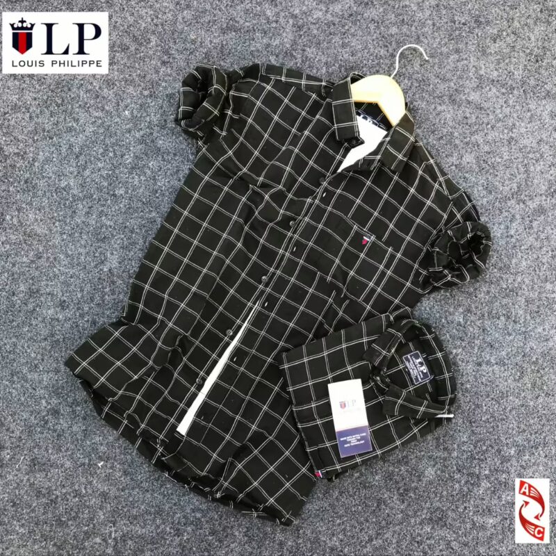 Designer Black Men Twill Regular Fit Shirt