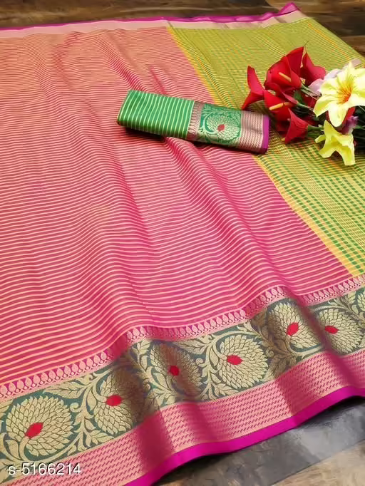 Charvi Pretty  Cotton Silk Sarees