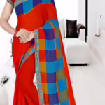 Jivika Fabulous Red Chanderi Silk Sarees