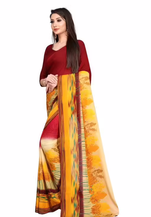 Kashvi Multi Petite Georgette Printed Sarees