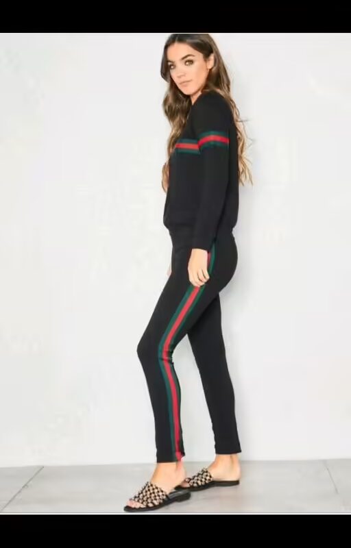 Designer Black Women's Track Suite