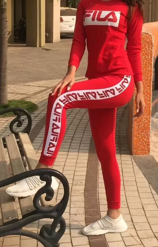 Designer Red Women's Track Suite
