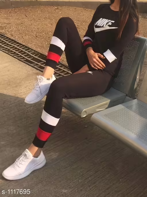 Designer Black Women's Track Suite