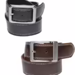 Black Leather Formal Men's Belt