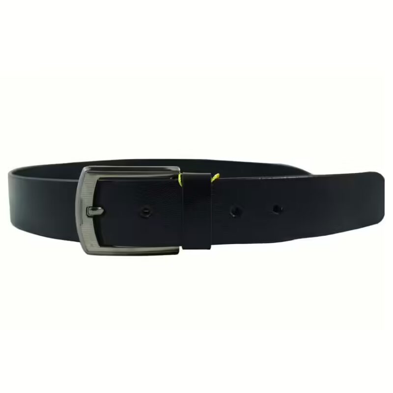 Black Leather Belt for Men
