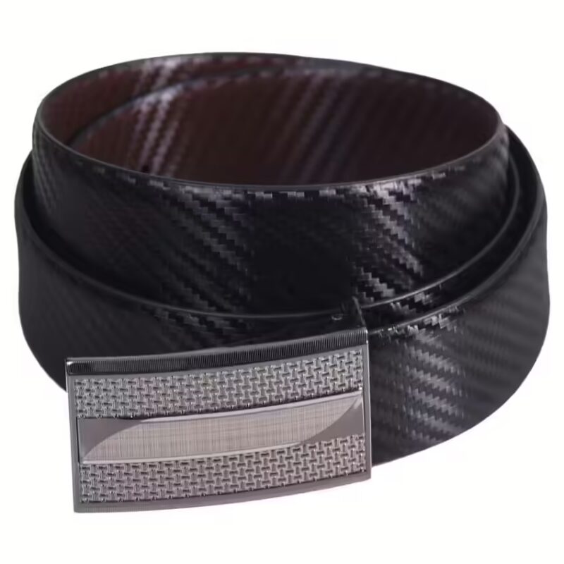Black and Brown Leather Reversible Belt for Men