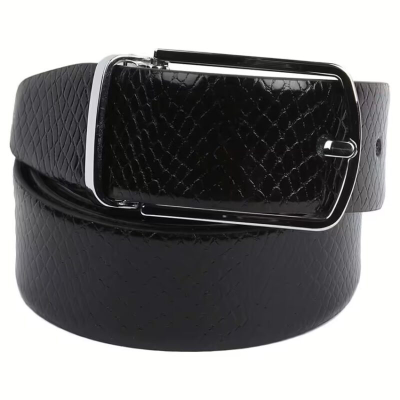 Black Leather Formal Belt