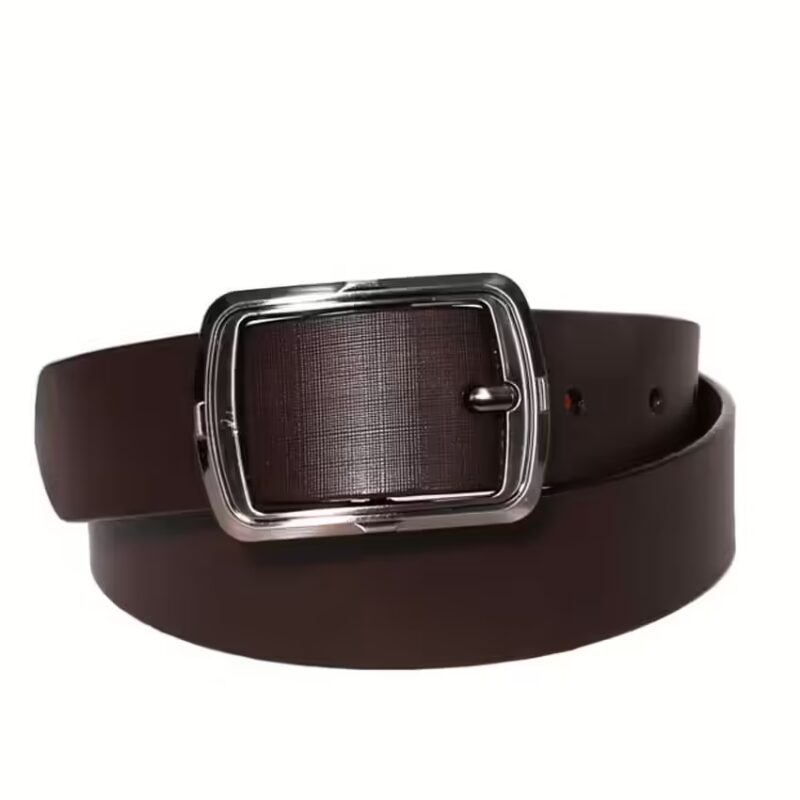 Brown Leather Formal Belt For Men