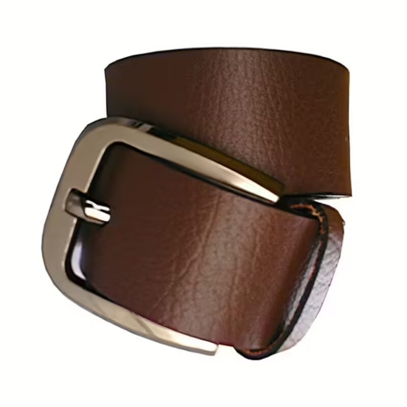 Brown Leather Formal Belt