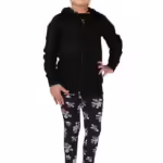 Girl's Full Sleeves Navy Blue Hooded