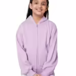 Girl's Oversized Light Purple Hooded