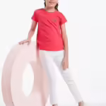 Girls Slim Fit Denim White Jeans