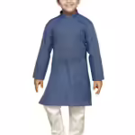 Boys Ethnic Wear Cotton Multicolour Kurta Pajama Set