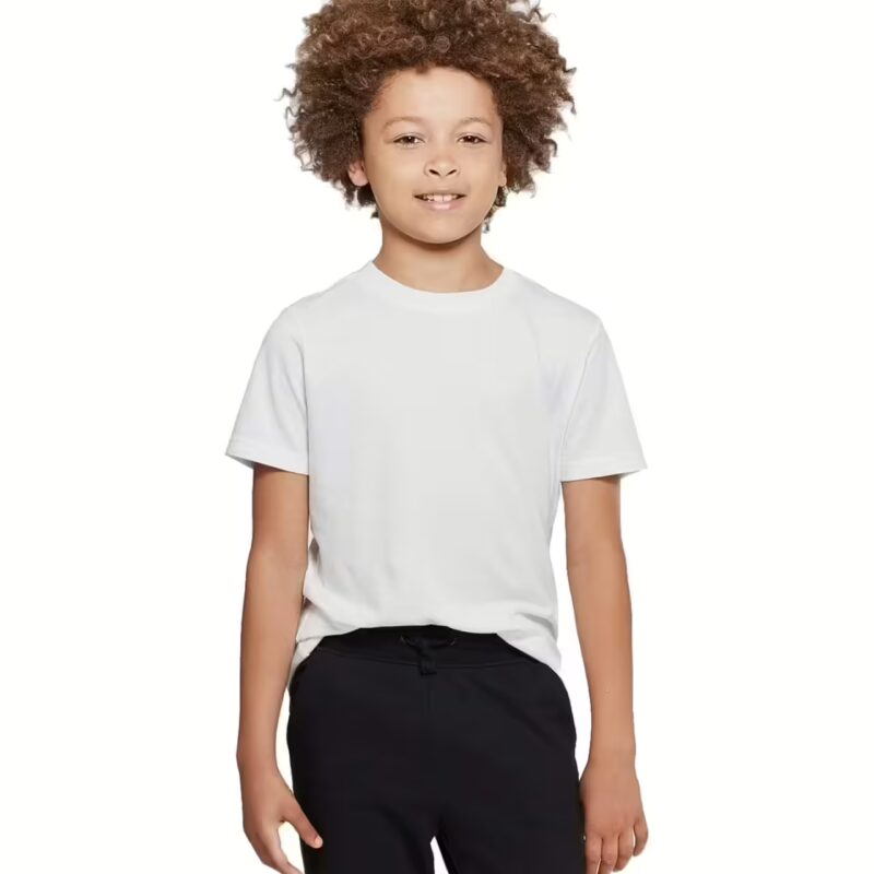 Cliths Boys Plain White Cotton Tshirt