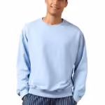 Men's Fleece Oversized Powder Blue Sweatshirt