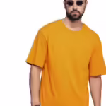 Men Oversized Mustard T-Shirt