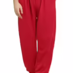 Red Men Loose Fit Fleece Warm Lower
