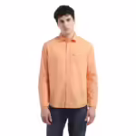 Peach Men's  Slim Fit  Solid Shirt