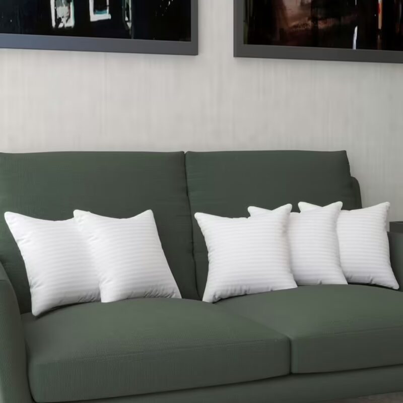 Seasons Microfibre Filled Soft Cushion Pillow, White, Pack of 5