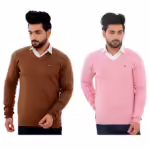 Set 2 Winter Men V Neck Sweater