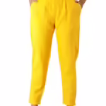 Women Casual Formal Yellow Trouser